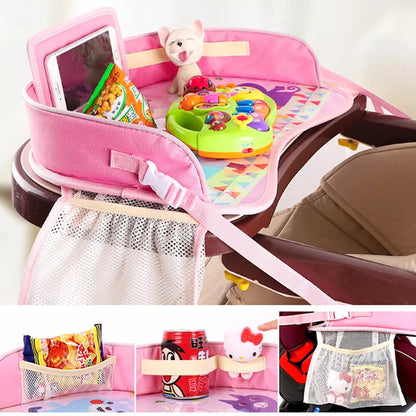 Portable Waterproof Baby Travel Car Tray